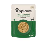 Applaws Adult Cat Pouches in Broth 24 x 70g - Chicken with Asparagus