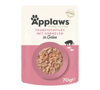 Applaws Adult Cat Pouches in Jelly 16 x 70g - Tuna with Prawns