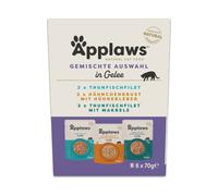 Applaws Adult Cat Pouches in Jelly 6 x 70g - Mixed Pack with Fish & Chicken (3 Varieties)