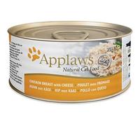 Applaws 100% Natural Wet Cat Food, Chicken with Cheese 156 g Tin (Pack of 24)