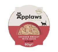 Applaws Cat Juicy Chicken Breast with Duck Pots, 10 x 60 g