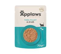 Applaws, Tuna Fillet with Salmon in Broth, 2.47 Ounce
