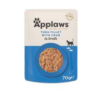Applaws Cat Natural in Broth Saver Pack 24 x 70g - Tuna Fillet with Crab