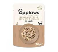 Applaws Chicken and Rice Pouch, Broth, 70 g, Pack of 12