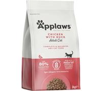 Applaws Complete and Grain Free Dry Cat Food 2kg, Chicken with Extra Duck for A