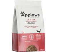 Applaws Complete and Grain Free Dry Cat Food 400g, Adult Chicken with Extra Duck (400g Bag)