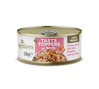 Applaws 100% Natural Wet Dog Food - Chicken Breast & Ham with Vegetables in Broth - 12 x 156g