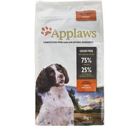 Applaws High Protein Complete and Grain Free Dry Dog Food 2 kg for Adult Medium and Small Dog Breeds, Chicken (Pack of 1)