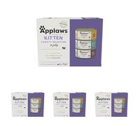 Applaws Natural Cat Food, Kitten Multipack Chicken and Fish Selection in Jelly Tin, 6 x 70 g (Pack of 4)