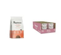 Applaws Natural Complete Grain-Free Dry Adult Cat Food, Chicken with Salmon 7.5kg + Tuna Fillet with Prawn Wet Cat Food Tins 24 x 156g