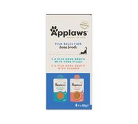 Applaws Natural Fish Bone Broth Selection for Cats, Wet Cat Food Soup