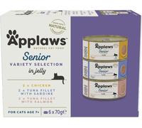 Applaws Natural Senior Wet Cat Food, Tuna and Chicken Selection Multipack in Je