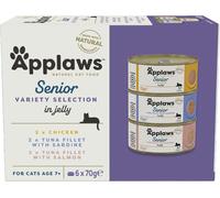Applaws Natural Senior Wet Cat Food, Tuna and Chicken Selection Multipack in Je