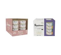 Applaws Natural Tuna with Salmon in Jelly Wet Cat Food Tins 24 x 70g + Chicken and Fish Selection Multipack of Tins in Broth 12 x 70g