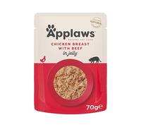 Applaws Natural Pouches Chicken and Beef Cat Food - 16 x 70g