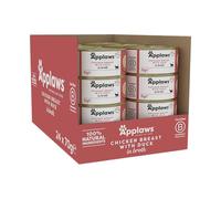 Applaws Natural Wet Cat Food Cans, Chicken with Duck in Broth - 24 x 70g