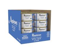 Applaws Natural Wet Cat Food Cans, Tuna Fillet with Crab in Broth 24 x 70g