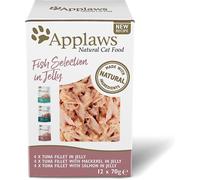 Applaws Natural Wet Cat Food, Fish Selection in Jelly 70g Pouch Multipack for A