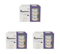 Applaws Natural Wet Cat Food, Multipack Chicken and Fish Selection in Broth 70 g Tin (Pack of 36)