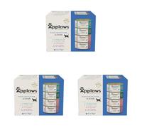 Applaws Natural Wet Cat Food, Multipack Fish Selection in Broth 70 g Tin (Pack of 36)