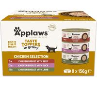 Applaws Natural Wet Dog Food Cans, Chicken Selection in Gravy - 8 x 156g