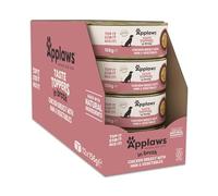 Applaws 100% Natural Wet Dog Food - Chicken Breast & Ham with Vegetables in Broth - 12 x 156g