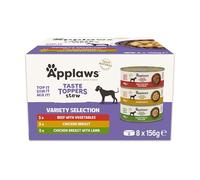 Applaws Natural Wet Dog Food Cans, Variety Selection in Stew - 8 x 156g