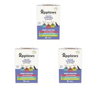 Applaws Natural Wet Dog Food Pouch, Grain Free Meat and Fish Selection in Broth 6 x 85g Pouches (Pack of 3)