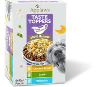 Applaws Natural Wet Dog Food Pouch, Grain Free Mixed Selection in Gravy 6 x 85g