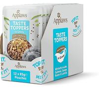 Applaws Taste Toppers in Gravy 12 x 85g - Whitefish with Salmon, Green Beans & Lentils