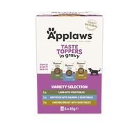 Applaws Natural Wet Dog Food Pouch, Grain Free Mixed Selection in Gravy 6 x 85g Pouches