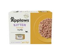 Applaws Natural Wet Kitten Food, Chicken Multipack in Jelly 70 g Tin - 4 x (6 x 70 g) Tins