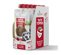 Applaws Taste Toppers Bone Broth 6 x 200ml - Beef Bone Broth with Turmeric & Parsley
