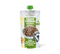 Applaws Taste Toppers 100% Natural Dog Food Topper, Lamb Bone Broth Liquid for Dogs, Kibble Topper 6 x 200g Spout Pouch