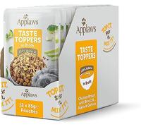 Applaws Taste Toppers in Broth 12 x 85g - Chicken Breast with Broccoli, Apple & Quinoa