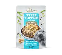 Applaws Taste Toppers Dog Food Pouch Whitefish with Salmon in Gravy - 12 x 85g