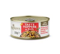 Applaws Taste Toppers Dog Food Tin Chicken with Beef and Veg in Broth - 12 x 156g