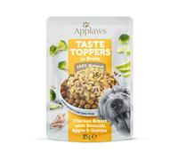 Applaws Taste Toppers Dog Pouch Chicken Breast with Veg in Broth - 12 x 85g