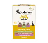 Applaws Taste Toppers Trial Pack 6 x 85g - Chicken Selection in Jelly (3 Varieties)