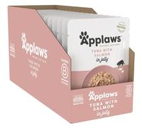 Applaws Tuna and Salmon Wet Cat Food in Jelly 16 x 70g Multipack Delicious