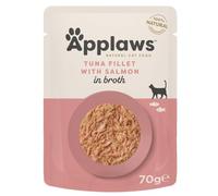 Applaws, Tuna Fillet with Salmon in Broth, 2.47 Ounce