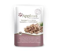 Applaws Wet Cat Food 16 Sachets x 70 Gr Various Flavors (Tuna And Salmon Jellied)