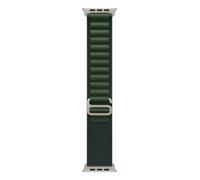 Apple 49mm Dark Green Alpine Loop - Large - Natural Titanium Finish