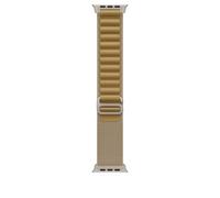 Apple 49mm Tan Alpine Loop - Medium - Natural Titanium Finish
