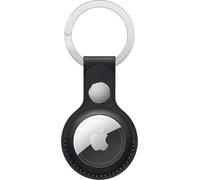 Apple Airtag Leather Key Ring - Midnight Black