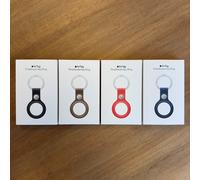 OFFICIAL GENUINE APPLE AIRTAG FINE WOVEN KEY RING SECURE HOLDER CASE BLACK NEW
