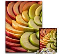 Apple And Pear Slices Jigsaw Puzzles 1000 Pieces for Adults Difficult Puzzles for Adults Brain Challenge for Teenagers & Home Decor 1000 PCS(75x50cm)