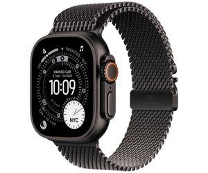 Apple Apple Watch Ultra 3 GPS + Cellular 49mm Black Titanium Black Titanium Milanese Loop Large MF1T4 - Unisex - 49 mm - Smartwatch - Quartz with charger Black 42/44/45/49 mm