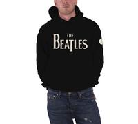 Apple Applique Patch Hoodie Beatles Black XL