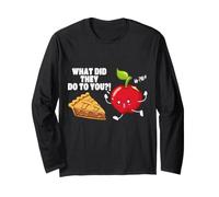 Apple Ask What Did They Do to You Apple Pie Funny Humor Long Sleeve T-Shirt